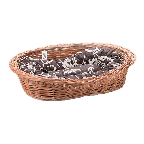 Wiklinowy Świat - Lit en osier pour chien/chat, lit en osier pour animaux de compagnie - Naturellement chaud, respirant et élégant - Diverses tailles...