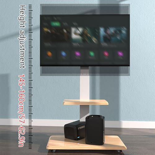 Soporte móvil para TV ajustable, ruedas, para 32-75 pulgadas miniatura 4