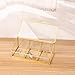 Feyarl Gold Glass Box Makeup Cosmetic Cotton Pads Box Jewelry Trinket Glass Box Flip Ring Earring Studding Necklace Box Clear Decorative Box Beauty Display