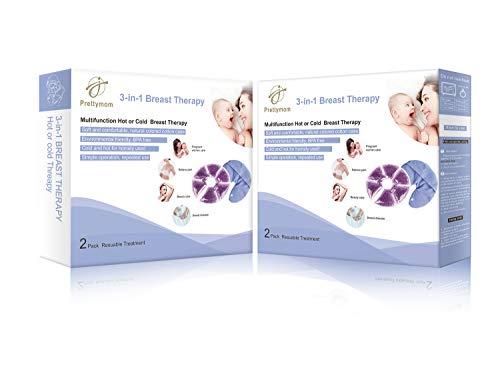 Image of Zdolmy Breast Therapy Gel Bead Ice Pack,Breastcare Gel Pads, Reusable Hot/Cold Therapy Breastfeeding Gel Pads, Cooling Soothing Relief of Pain for Nursing Mom