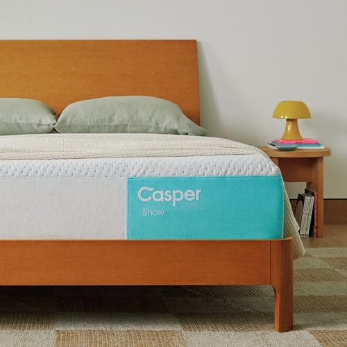 Casper Sleep Snow Hybrid Mattress – Queen, Medium Feel Memory...
