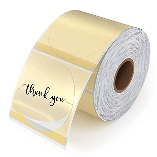 Munbyn 2.25X1.25 Direct Thermal Labels,Munbyn 2 Inch Gold Transparent Thermal Labels #TOP5