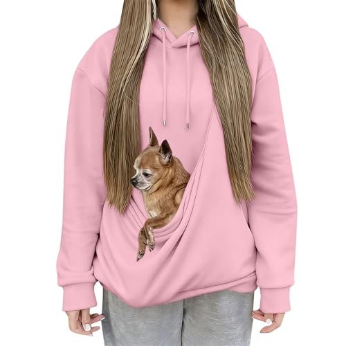 Cat Pouch Hoodie for Women with Pocket