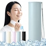 【2026最新仕様】iméus 氷のう 140ml 氷嚢 魔法瓶タイプ【真空断熱構造・約20時間の冷たさキープ】シリコン製 長時間保冷 冷温兼用 スティック型 冷たさキープホルダー付き ストラップ付き 水漏れ防止 結露なし 約190g 軽量 コンパクト 持ち運びに便利 スリム設計 収納携帯便利 繰り返し使用可能 ミニアイスパック 冷温スティック 通勤 通学 アウトドア 室外作業 5色展開 (グリーン/green)