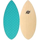 South Bay Board Co. - 41" / 36” Skipper Skimboard - Beginners Skim Board for Kids - Durable, Lightweight Wood Body with Wax-Free Textured Foam Top Deck - Performance Tear Drop Shape