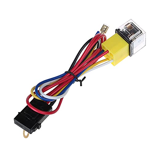 Kit de Relais de Faisceau de Câblage de Klaxon, MoreChioce 12V Kit de Faisceau de Câblage de Klaxon de Pompe à Air de Voiture avec Fusible en Zinc pour Camion de Voiture SUV