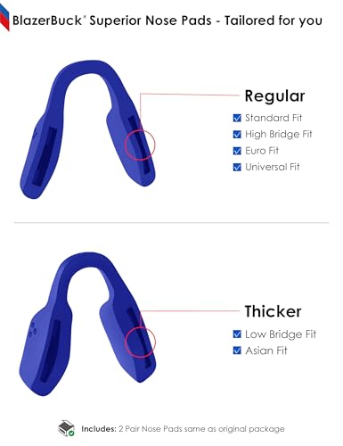 Image of BLAZERBUCK Replacement Nose Piece Nose Pads for Oakley Metalink OX8153 Eyeglasses