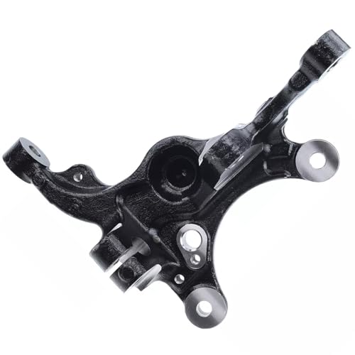 Image of Detroit Axle - Front Right Steering Knuckle for Ford 2005-2010 Mustang, Passenger Side Steering Knuckle Assembly 2006 2007 2008 2009 Replacement