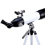 Compacto, portátil: este telescopio es adecuado para adultos y los niños son compactos, livianos y portátiles. El telescopio para el campamento o la observación del cielo oscuro apuntan a su favorito.