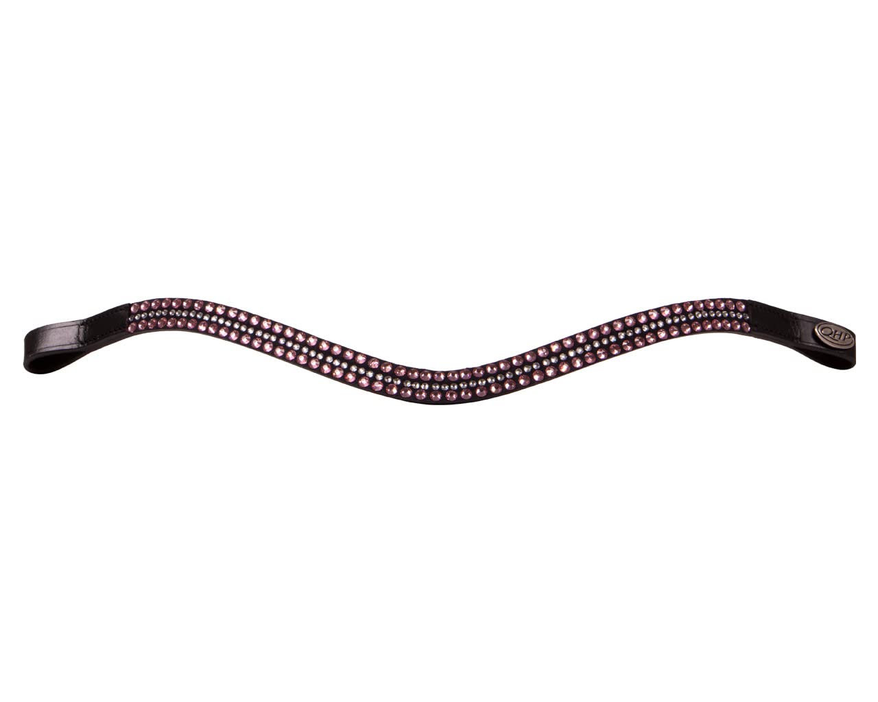 QHP Stirnriemen Collection Blush rosa Silber FS/23
