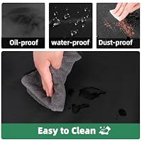 MIKI WELL Heavy Duty Waterproof Apron - for Unisex Adult, Ultra Lightweight, Chemical Resistant Industrial Work Apron (Black-2Pack) — image 2