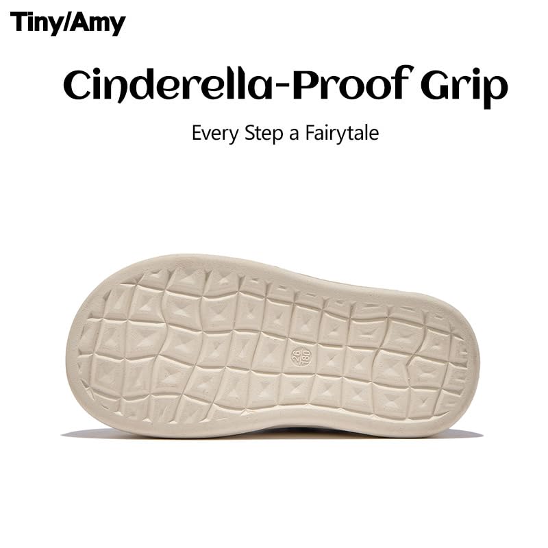 Girls Pearl Mary Jane Dress Shoes – Little & Big Kid Faux Leather Flats with Hook & Loop Strap, Wide Toe Anti-Collision Sole, Dressy Casual Shoes for School, Parties & Special Occasions4