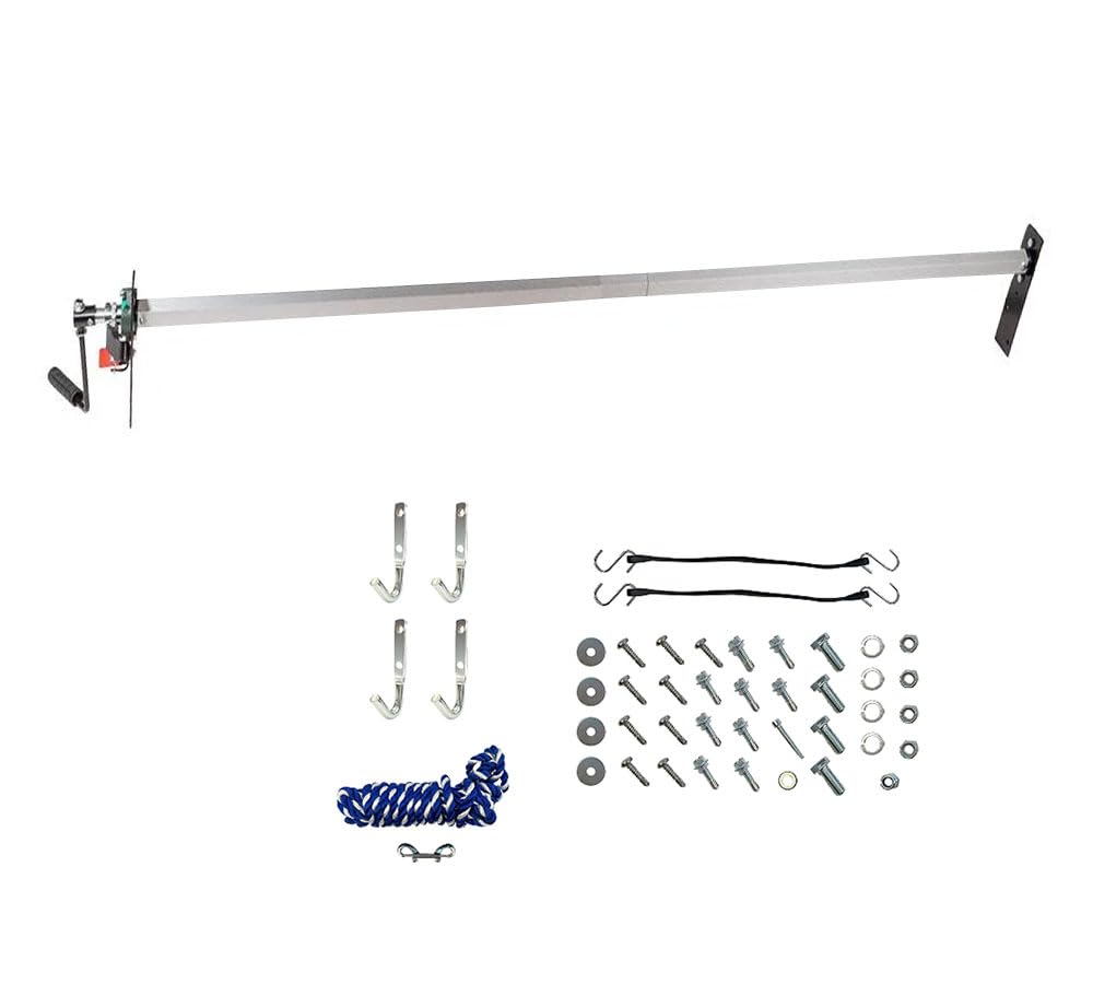 Mytee Products Manual Cab Level Hand Crank Tarp Roller Kit for Dump Trucks Trash Hauler with No Tarp