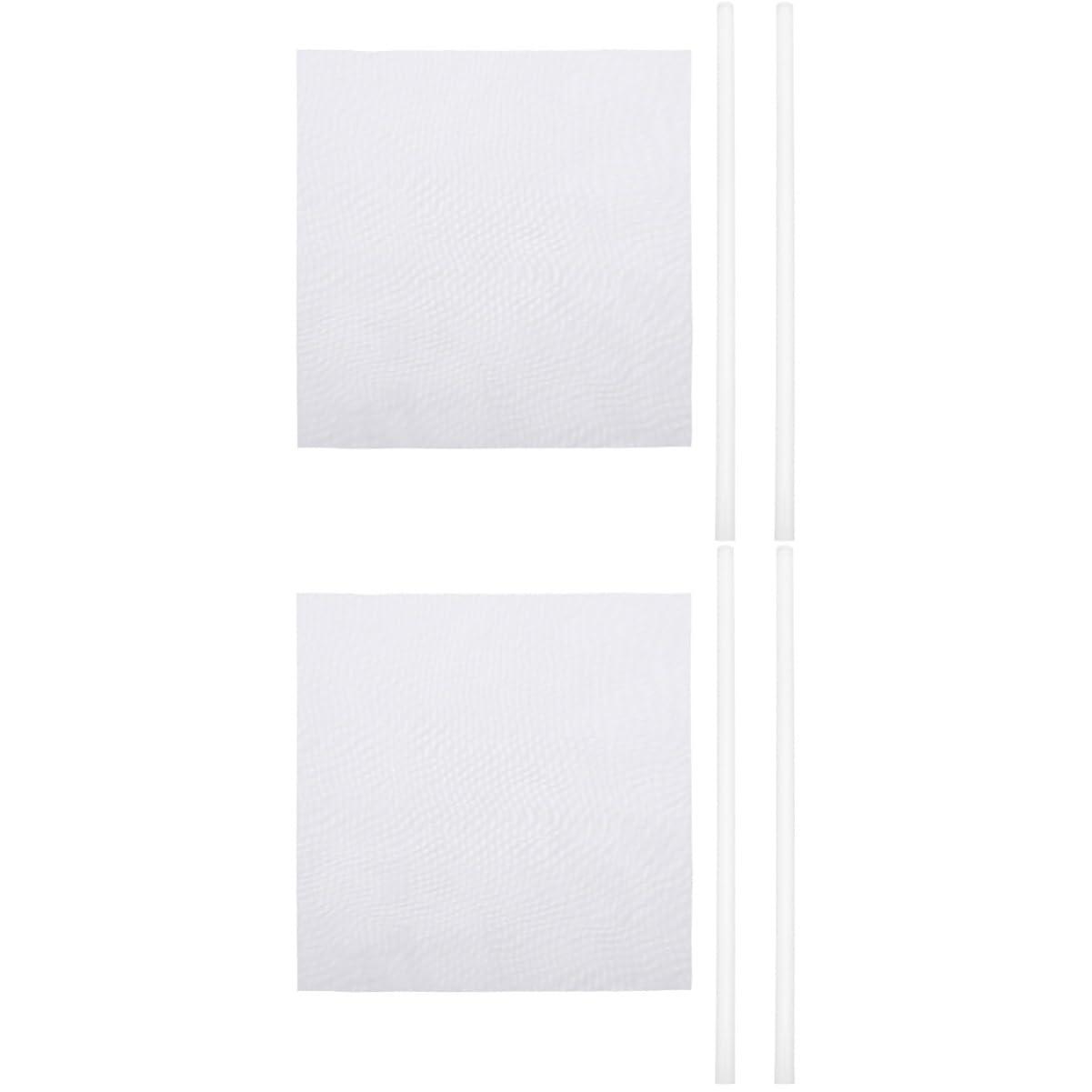 WOONEKY 4 Packs Experimental Triboelectrification Stir Sticks for Cocktails Experimental Supplies Coffee Stir Sticks Electrostatic Friction Cloth Science Experiment Supplies Tool Silk