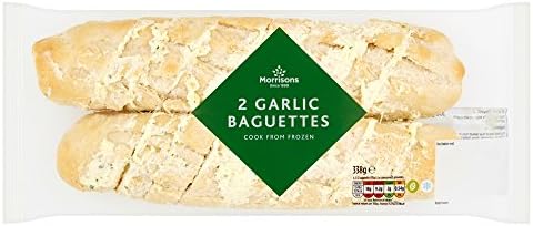 Morrisons 2 Garlic Baguettes, 338g (Frozen)
