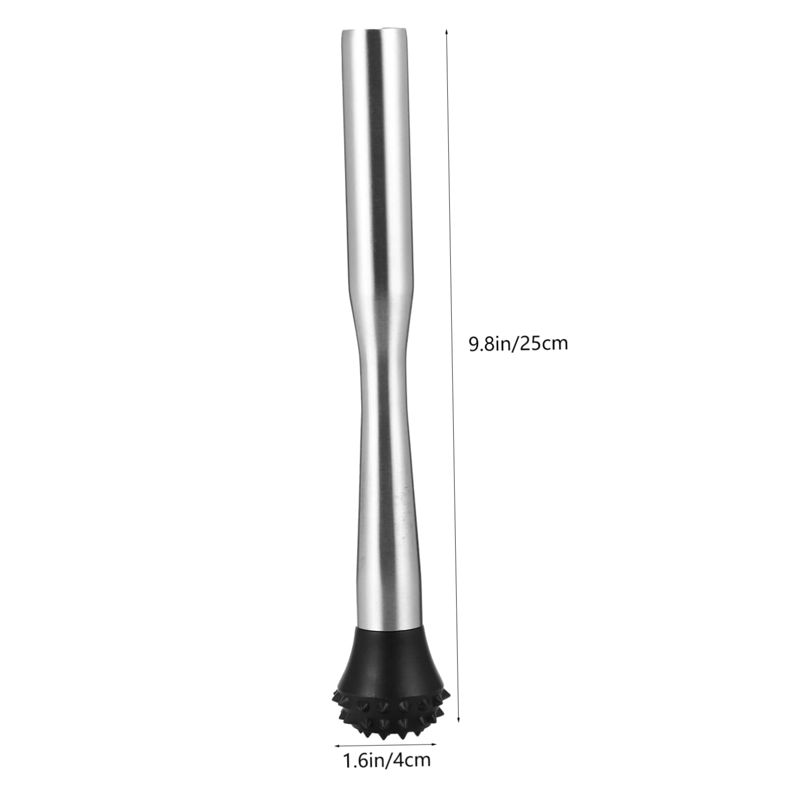 BEBEMOKO Ice Crushed Bar Tool Professional Popsicle Stick Bar Mixing Utensils Stainless Steel Pestle