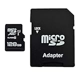 dekoelektropunktde 128GB Micro SD SDXC Speicherkarte mit Adapter Class 10 kompatibel für FujiFilm FinePix F480 T400 JZ250 F850EXR XP80 S2980 S4000