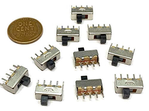 10 Pieces Slide Switch SS-12F44G3 3Pin 2 Position SPDT on/off on off B29