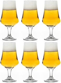 Libbey Pilsner Glass Arôme  500 ml / 50 cl - Set of 6 - On Base - Dishwasher Safe - Tulip Shape