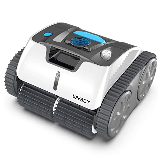 WYBOT Cordless Robotic Pool Cleaner, Ultra Strong Suction, Wall Climb Pool Vacuum with Intelligent Route Planning, Lasts 110Mins, Triple-Motor, Ideal for In-Ground Pools Up to 60 Feet (Black)