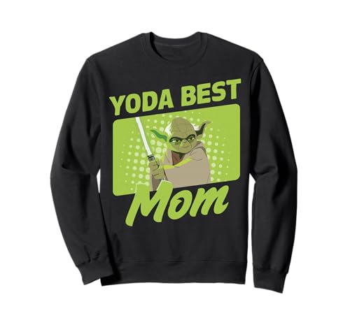 Star Wars Yoda Best Mom sweatshirt col rond pour femme avec portrait