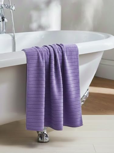 Image of NAUTICA Quick Dry Towel -1pc Bath Towel (ridgeport) | 500 GSM l 30 x 60 inch | Quick Dry Large Pool & Travel Towel | Purple