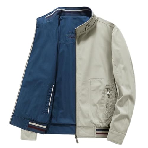 Veste d'automne réversible coton finitions premium pour homme élégant