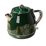 High-Value Retro Electric Kettle - Automatic Power-Off Stylish Design for Boiling Water & Tea - Ideal for Kitchen & Home Use - Green Color