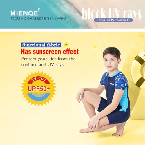 MIENOE Boys Swimsuit One Piece Kid Swimsuit Boys Water Sport Short Swimsuit UPF 50+ Sun Protection Bathing Suits4