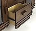 HomeRoots Acacia Wood, MDF, Birch Veneers, Plywood Ramsey Dark Brown Sideboard