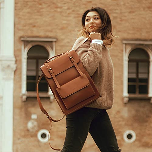 Mochila para laptop para mujer ECOSUSI vintage 15.6 pulgadas miniatura 3