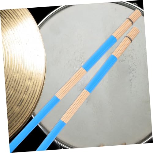 Sosoport 1par Bundle Varillas profesionales de madera para jazz y música folk, y pinceles de percusión fáciles de usar con agarre cómodo para principiantes miniatura 5