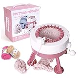 JEIKUYIA Knitting Machine 22 Needles, Knit Loom Machine Smart Manual Rotating Kit, for Adults Kids Knitting DIY Toy Socks Hats Scarves (22 Needles(d2))