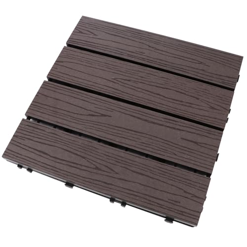 Suelo de empalme de madera y plástico para balcón y patio Mipcase Pe