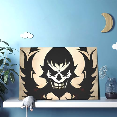 Impression sur toile de diable Satan pour créer une ambiance gothique chic dans votre chambre