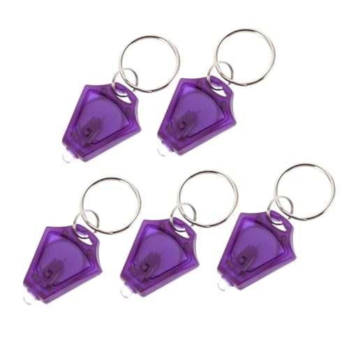 DOITOOL 5pcs Flashlight Key Ring Light Portable Money Detector for for Identifying Stores Daily Use