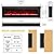 Rodalflame 60 Inches Electric Fireplace Inserts, Recessed and Wall Mounted Fireplace Heater for Indoor Use with Remote Control, 13 Color Flames with Log &Crystal, 9H Timer, 750/1500W