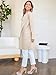 ANRABESS Women's Open Front Knit Lightweight Cardigan Casual Long Coatigan Sweater Lady Jacket Coat 2024 Fall Outerwear Beige Small