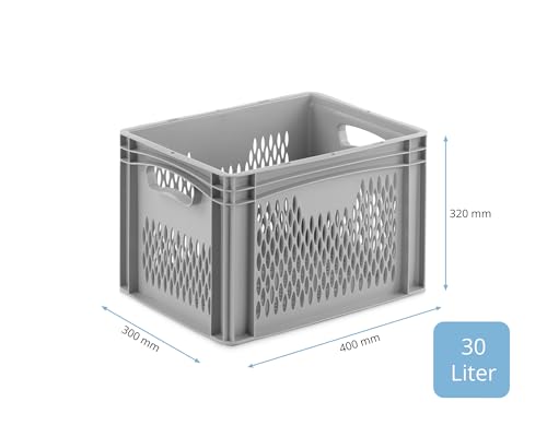 DIE BOX FABRIK Tauchpumpen Kiste 400x300x320 durchbrochen als Filter | Korb für Pumpe | Pumpenbox | Für Hochwasser/Teiche oder andere Becken