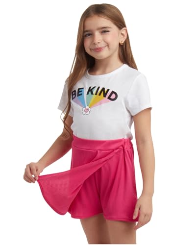 Image of that's my girl Girls Leggings Set - 4 Piece Mix and Match Flare Leggings, Short and Long Sleeve T-Shirt, Skort : Made in USA