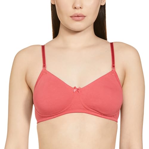 Image of Van Heusen Women's Everyday Cotton Bra|Medium Coverage|Non Padded|Non Wired|Seamless Moulded Cups|Anti Bacterial Tech| Keeps you Fresh|Sweat Absorbent|No Slip Soft Straps|Detachable Straps|Style 11001