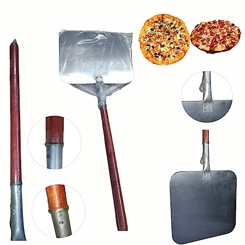 Image of A Z Collection Perfect Pizza Peel - Extra Large Paddle With Professional Wooden Handle, Aluminum Spatula, Big Size Baking Tool for Kitchen, 12 inch 1pcs