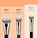 TEOYALL Under-Eye Concealer Brush, Small Flat Angled Synthetic Bristles Flawless Coverage Multitask Brush with Liquid Cream Powder