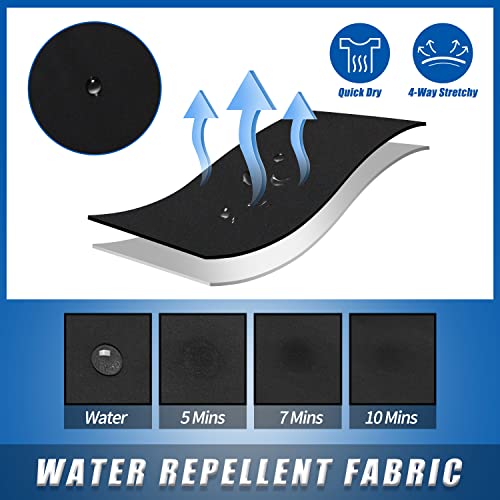 Boys Black Swim Trunks With Boxer Brief Liner Anti Chafe No Mesh Swimming Shorts Compression Lined 4-Way Stretchy Upf Quick Dry Swimsuit Size 10-12 Medium #TOP3