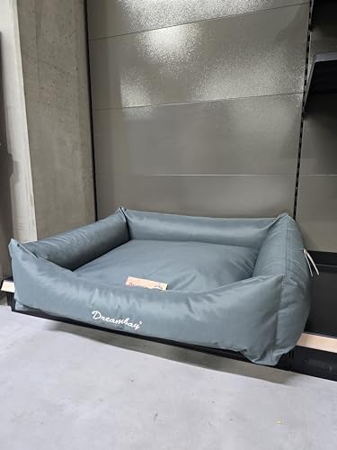 Flamingo Korb Dreambay® Rechteck Petrol - 120x95x28cm - Wasserabweisend und Waschbar - Abnehmbarer Bezug mit Reißverschluss - Nachhaltig