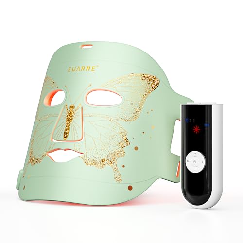 LED Face Mask Light Therapy with Red & Blue LEDs