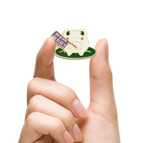 Image of 10 /20 /50 /100Pcs Be Kind Or Else Frog With Knife Enamel Pins Bluk -Funny Novelty Lapel Pins Badge Brooch Souvenir For Clothing Backpack Bags