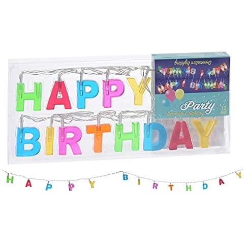 hibuy LED Fairy Lights Happy Birthday/Birthday Cover