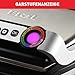 Tefal OptiGrill Kontaktgrill, 6 automatische Programme, Garstufenanzeige, passt Temperatur und Grillzyklus ans Grillgut an, antihaftbeschichtete abnehmbare Platten, Elektrogrill, Edelstahl, GC705D16