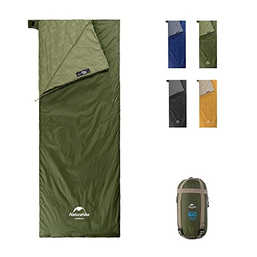 Naturehike Sleeping Bag - Large Envelope Lightweight Portable, Waterproof, Comfort with Compression Sack - Great for 3 Season Traveling, Camping, Hiking, Outdoor Activities for Men Man